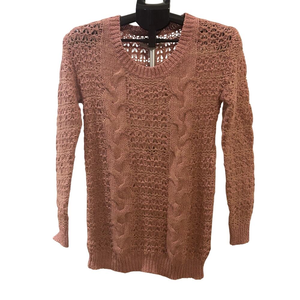 NWT Lauren Conrad Dusty Rose Knit Sweater size L